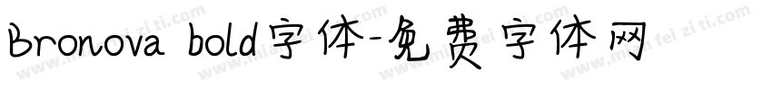 Bronova bold字体字体转换
